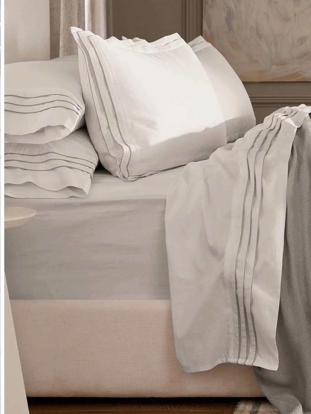 Boll & Branch NEW Full/Queen Duvet  In White/Pewter 🔥No offer item🙏🏻 $369 MSRP